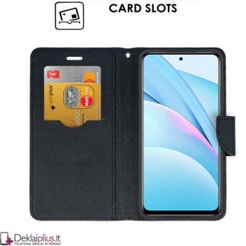 Telone fancy su skyreliais - juodas (Xiaomi Mi 10T Lite) Telone fancy su skyreliais - juodas (Xiaomi Mi 10T Lite)